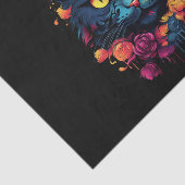 怖い黒猫ハロウィーンデコパージュ 薄葉紙 (詳細)