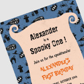 怖い１１月　Spooktacular ハロウィン　１歳の誕生日 招待状