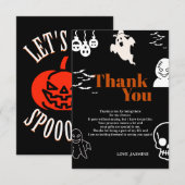 怖い1歳の誕生日 サンキューカード (正面/裏面)