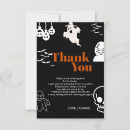 怖い1歳の誕生日 サンキューカード