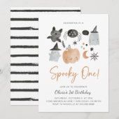 怖い1 | ゴースト招待状 | 怖い1歳 招待状 (正面/裏面)