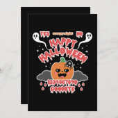 怖い かわいい ハロウィン おばけ ボード シーズンカード (正面/裏面)