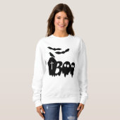 怖い&クロウ不気味こうもり、棺ハロウィーンの衣装 スウェットシャツ (正面フル)