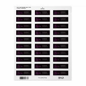 怖い |ハロウィーン差出人住所ラベル ラベル (フルシート)