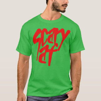 怖いAfレッド文字 Tシャツ