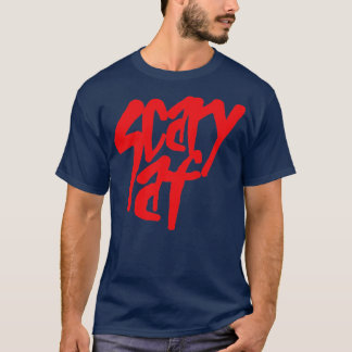 怖いAfレッド文字 Tシャツ