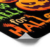 怖いTカボチャHalloweeの場合は決して早すぎる ポスター (角)