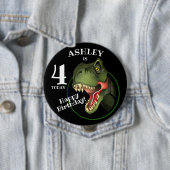 怖いTレックス恐竜カスタマイズの子供の年齢ボタン 缶バッジ (インサイチュ)