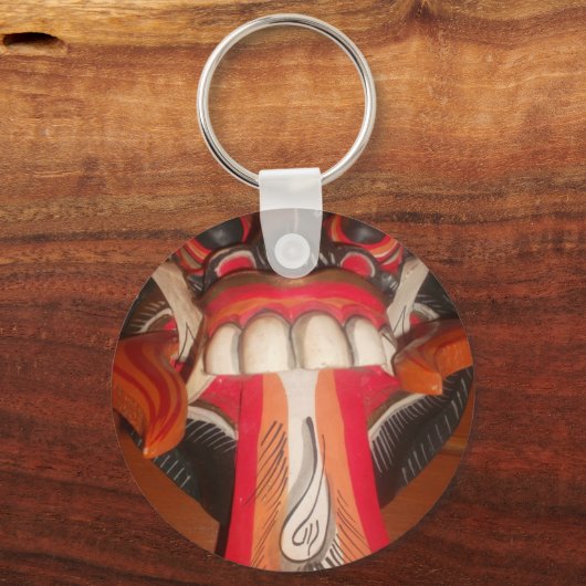 怖おもしろい舌ア風変わりジアのハロウィーン驚くべき キーホルダー (正面)