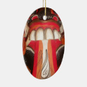 怖おもしろい舌ア風変わりジアのハロウィーン驚くべき セラミックオーナメント (右)