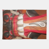 怖おもしろい舌風変わりハロウィーンマスク キッチンタオル (横)