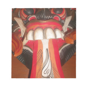 怖おもしろい舌風変わりハロウィーンマスク ノートパッド