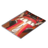 怖おもしろい舌風変わりハロウィーンマスク ノートブック (左側)