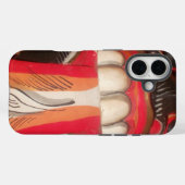 怖おもしろい舌風変わりハロウィーンマスク Case-Mate iPhoneケース (裏面 (横))