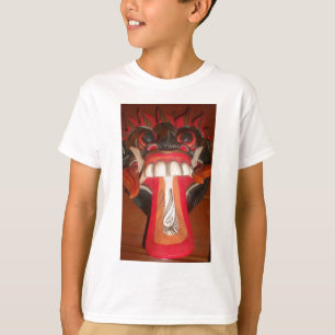怖おもしろい舌風変わりハロウィーンマスク Tシャツ