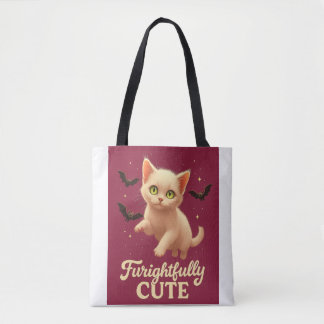 怖かわいい - ハロウィン 猫 Tシャツ トートバッグ