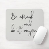 怖がってでもやってみよう 手書き マウスパッド (マウス)