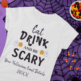 怖がってハロウィンを楽しもう ハロウィンTシャツ Tシャツ