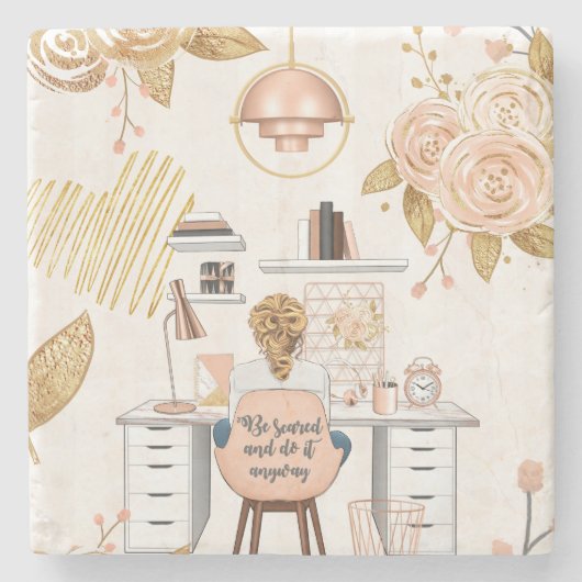 怖がって、とにかく行う ストーンコースター (正面)