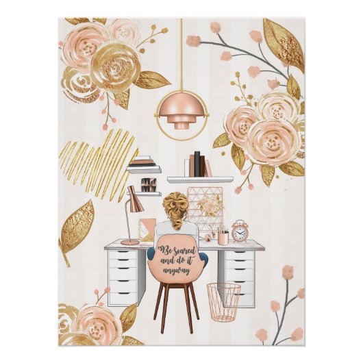 怖がって、とにかく行う ポスター (正面)