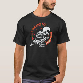 怖がらせないで おならしやすいスケルトン ハロウィン Tシャツ