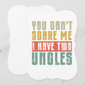 怖がらせないで、僕には2人のおじがいる ノートカード (正面/裏面)