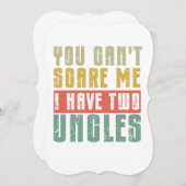 怖がらせられない、私には２人のおじがいるのよ ノートカード (正面/裏面)