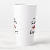 怖がらせるわけにはいかない カフェラテマグ (正面)