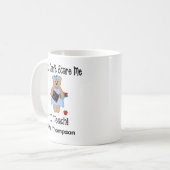 怖がらせるわけにはいかない コーヒーマグカップ (正面左)