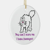 怖がらせるわけにはいかない セラミックオーナメント (右)