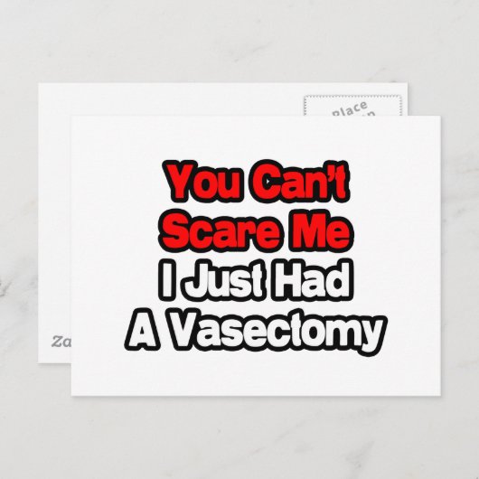 怖がらせるわけにはいかない…血管摘出術があっただけだ ポストカード (正面/裏面)