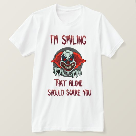 怖がらせるTシャツ Tシャツ (デザイン正面)