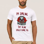 怖がらせるTシャツ Tシャツ (正面)