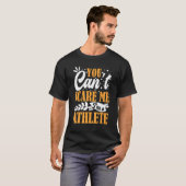 怖がらないでアスリートだもの ランナー スポーツ選手 面白い Tシャツ (正面フル)