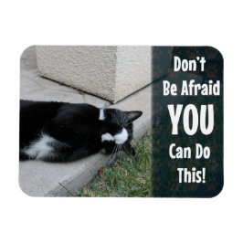 怖がらないで猫やる気を起こさせることわざ マグネット