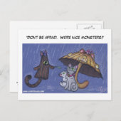 「怖がらないで。我々は素晴らしいモンスターだ!」 ポストカード (正面/裏面)