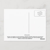 「怖がらないで。我々は素晴らしいモンスターだ!」 ポストカード (裏面)