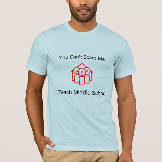 怖がらないで!私、教員やってるから Tシャツ (正面)