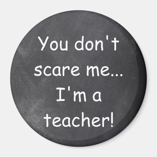 怖がらない先生シャルボードデザインギフトアイディア マグネット (正面)