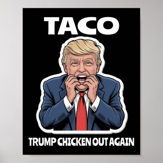 怖がりのタコがトランプをいつも逃げさせる ポスター (正面)
