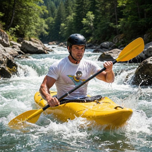 怖がり少年とラフティングの冒険 Tシャツ