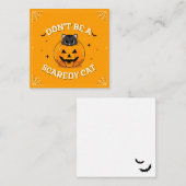 怖がり猫じゃないで ノートカード (正面/裏面)