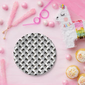 怖がり猫の模様 ペーパープレート (パーティー)