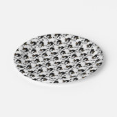 怖がり猫の模様 ペーパープレート (アングル)