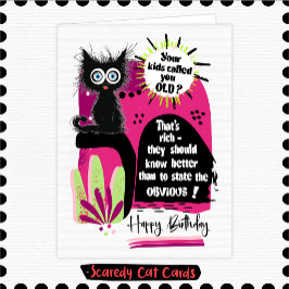 怖がり猫の誕生日 カード