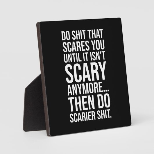 怖がることをするやる気を起こさせる- フォトプラーク (正面)