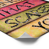 怖がることをする – おもしろい、アー感動的ト ポスター (角)