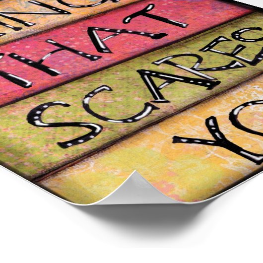 怖がることをする – おもしろい、アー感動的ト ポスター (角)