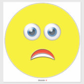 怖がる絵文字 シール (シート)