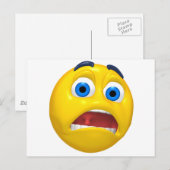 怖がる ポストカード (正面/裏面)